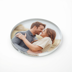 Custom Round Photo Coaster, Display Gift! (Single)