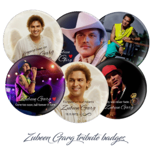 Zubeen Garg Tribute Badge | Pin Badge & Fridge Magnet for Fans | Assamese Music Legend Souvenir