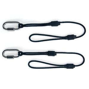 XLY-K6 Camera Safety System – Pack of 2 Heavy-Duty Tether Straps (15 Inch) with Stainless Steel Carabiner | Anti-Drop Camera Safety Cords for Professional DSLR & Mirrorless Cameras