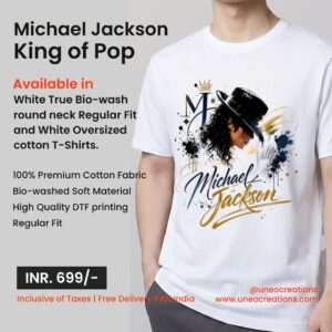 Michael Jackson King of Pop T-Shirt | Classic White Edition